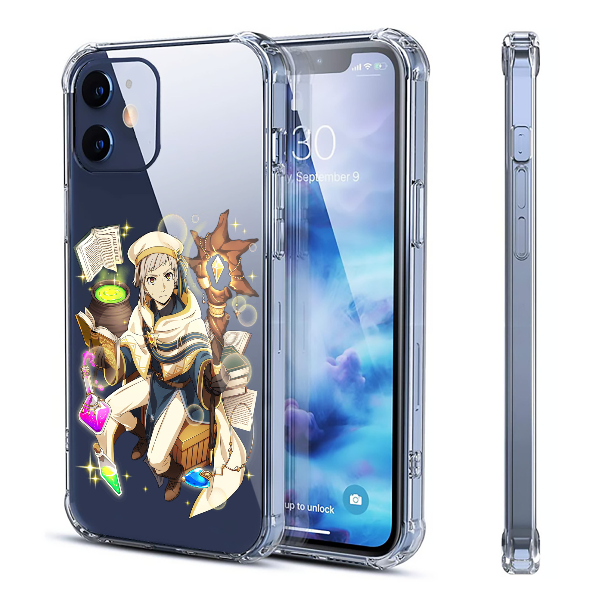 （画像用） 文豪ストレイドッグス Bungo Stray Dogs 【iPhone 12シリーズ対応】透明スマホケース（クリアソフトケース）
